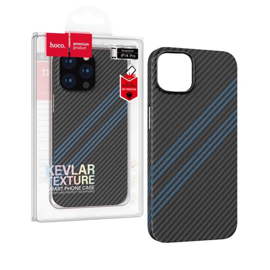 Funda Protectora Delgado Hoco para iPhone 14 Negro y Azul